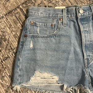 Levi’s 501 High Rise Denim Shorts